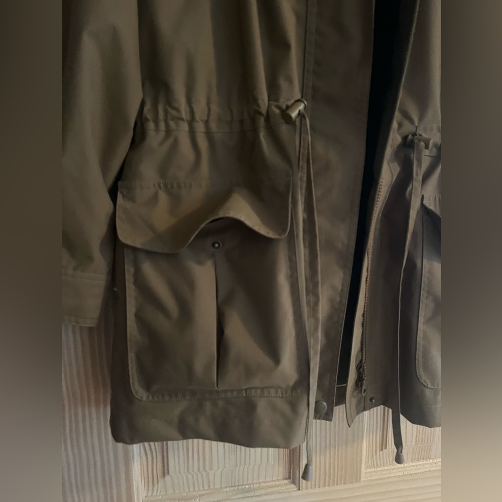 Travelsmith Womens Brown full Zippered Jacket with Hood Size Small Petite - Picture 3 of 11